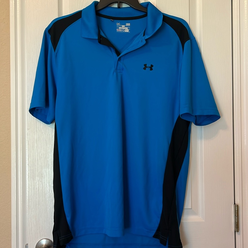 Under Armour Turquoise/blue Short-sleeve Collared Shirt